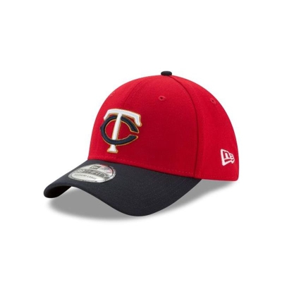 Red Minnesota Twins Hat - New Era MLB Team Classic 39THIRTY Stretch Fit Caps USA8962743